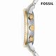 FOSSIL Neutra 輕奢雅致計時女錶 銀x金色不鏽鋼鍊帶 36MM ES5216 product thumbnail 3