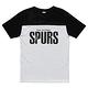 NBA-聖安東尼奧馬刺隊燙金屬片撞色短袖T恤-黑白(男) product thumbnail 2
