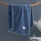 【HOYACASA 】x史努比聯名系列-刺繡華夫格萬用舒柔毯-藍(100x150cm) product thumbnail 2