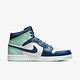 Nike Air Jordan 1 Mid [554724-413] 男 休閒鞋 運動 喬丹 球鞋 中高筒 白 藍薄荷 product thumbnail 2