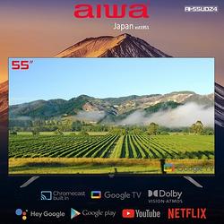 Aiwa 日本愛華 55吋4K HDR Google TV認證 智慧聯網液晶顯示器-55UD24 (含安裝)