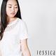 JESSICA - 珠飾造型簍空短袖上衣（白） product thumbnail 5