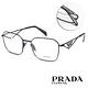 PRADA 經典三角LOGO造型 方框光學眼鏡/黑#VPR A51 1AB1O1-53mm product thumbnail 2