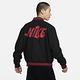 NIKE AS M NSW CNY VARSITY JKT GCEL 男運動休閒外套-黑紅-FZ6372010 product thumbnail 2