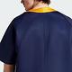 Adidas CL+ SS BB Shirt IM4458 男 短袖 襯衫 亞洲版 休閒 復古 三葉草 寬鬆 深藍黃 product thumbnail 6