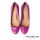 Tino Bellini 巴西進口經典素面圓頭牛皮7CM跟鞋-桃紫 product thumbnail 4