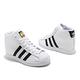 adidas 休閒鞋 Superstar 復古 高筒 女鞋 愛迪達 內增高 金標 皮革 貝殼頭 白 黑 FW0118 product thumbnail 7