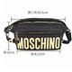 MOSCHINO LOGO 金色字母菱格衍縫尼龍胸口包/肩背包(黑色) product thumbnail 6