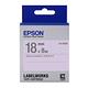 EPSON C53S655413 LK-5UAS淡彩系列淡紫底灰字標籤帶(寬度18mm) product thumbnail 2