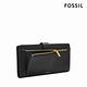 FOSSIL Harwell 真皮馬鞍釦中長夾-黑色 SL10032001 product thumbnail 4