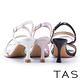 TAS 羊皮金屬繞帶高跟涼鞋 粉色 product thumbnail 5