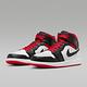 NIKE AIR JORDAN 1 MID 男籃球鞋-白黑紅-DQ8426106 product thumbnail 3