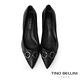 【TINO BELLINI 貝里尼】巴西進口雙環扣飾尖頭平底鞋FWCV039-1(黑色) product thumbnail 2