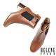 短靴 HELENE SPARK 復古時髦純色繫帶造型高跟短靴－棕 product thumbnail 5