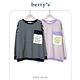 betty’s貝蒂思　寬版撞色條紋口袋圓領T-shirt(共二色) product thumbnail 6
