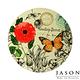 Jason 紐西蘭進口 24cm 圓形軟木塞鍋墊- 蝴蝶飛舞 (六入) product thumbnail 3