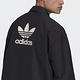 adidas 外套 Trefoil Coach Jacket 男款 愛迪達 三葉草 教練外套 夾克 按扣 黑 白 H09129 product thumbnail 8