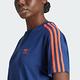 adidas 愛迪達 上衣 女款 短袖上衣 運動 三葉草 亞規 ADIBRK TEE 藍 IU2476 product thumbnail 5