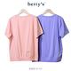 betty’s專櫃款　花卉印花鬆緊抽皺短袖T-shirt(共二色) product thumbnail 6