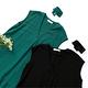 【KiKi】不規則荷葉襬-女短袖洋裝 荷葉 黑 綠(二色/版型適中) product thumbnail 5