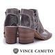 VINCE CAMUTO 麂皮編織簍空粗高跟鞋-絨灰 product thumbnail 4