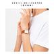 Daniel Wellington DW Bound 32x22mm 經典摩登棕色皮革方錶-白錶盤-香檳金框 product thumbnail 6