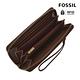 FOSSIL Logan 多層真皮拉鍊RFID防盜長夾-義式咖啡色 SL7831206 product thumbnail 3