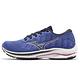 Mizuno 慢跑鞋 Wave Rider 25 Waveknit 女鞋 超寬楦 藍 白 緩震 運動鞋 美津濃 J1GD2177-02 product thumbnail 2