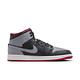 NIKE AIR JORDAN 1 MID 男運動籃球鞋-黑灰紅-DQ8426006 product thumbnail 2