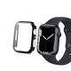 全包覆經典系列 Apple Watch Series 9/8/7 45mm 9H鋼化玻璃貼+錶殼 一體式保護殼(黑色) product thumbnail 2