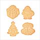 《TESCOMA》Delicia餅乾推壓模4件(聖誕樹) | 餅乾模 餅乾壓模 烘焙點心 product thumbnail 7