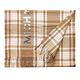 Michael Kors 格紋LOGO寬版披肩圍巾-淺駝色 product thumbnail 2