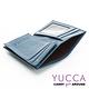 YUCCA - 牛皮俏麗多彩名片夾(迷你皮夾)-灰藍色- 02200045009 product thumbnail 5