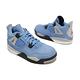 Nike 籃球鞋 Jordan 4 Retro 童鞋 經典款 喬丹四代 復刻 麂皮 中童 藍 灰 BQ7669400 product thumbnail 7