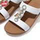 【FitFlop】FINO SPARKLE SLIDES H型設計雙帶涼鞋-女(都會白) product thumbnail 5