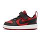 Nike 童鞋 Court Borough Low Recraft TD 小童 學步鞋 黑 紅 皮革 親子鞋 DV5458-600 product thumbnail 2