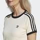 Adidas 3 S Slim Tee [IC5463] 女 短袖上衣 T恤 運動 休閒 華夫格 修身 亞洲版 米 product thumbnail 5