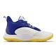 Under Armour 籃球鞋 3Z6 男鞋 白 藍 Curry 勇士 子系列 UA 緩衝 3025090103 product thumbnail 3