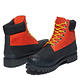 Timberland 男款橙黑撞色磨砂革防水橡膠鞋頭6吋靴|A2KEC845 product thumbnail 6