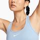 Nike 運動內衣 Swoosh 藍 白 中強度支撐 速乾 彈性 健身 瑜珈 DX6822-440 product thumbnail 7