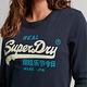 SUPERDRY 女裝 長袖T恤 Vintage Logo Heritage 海軍藍 product thumbnail 4