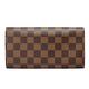 LV N63209經典Damier棋盤格SARAH釦式長夾(咖啡) product thumbnail 3