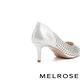 高跟鞋 MELROSE 華麗璀璨閃耀晶鑽鏤空造型尖頭高跟鞋－銀 product thumbnail 4
