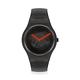 SWATCH New Gent 原創系列手錶BLACK BLUR 迷濛黑(41mm) product thumbnail 2