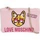 LOVE MOSCHINO 貓咪圖案尼龍手拿/鍊帶包(淺粉色) product thumbnail 2