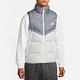 Nike 背心 Windrunner 男款 灰 白 保暖 拉鍊口袋 雙向拉鍊 立領 羽絨 風衣 外套 DV1136-084 product thumbnail 4