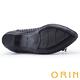 ORIN 微甜造型沖孔牛皮平底尖頭鞋 黑色 product thumbnail 6