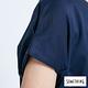 SOMETHING 質感素雅圓領 短袖T恤-女-黑藍色 product thumbnail 9