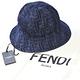 FENDI FF LOGO品牌圖騰義大利製牛仔漁夫帽(牛仔藍) product thumbnail 8