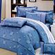 RODERLY花嫁系列-精梳純棉 兩用被床罩組 雙人八件式-愛情藍海 product thumbnail 2